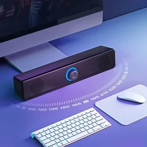 DIKELANG Bluetooth 4D Surround Soundbar – Home Theater & Computer Speaker with Subwoofer Bass, Stereo 3D Audio & Wired/Wireless Options