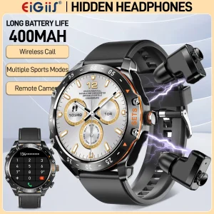 LaNikar Smart Watch with Built-In Earbuds – 1.52” HD Display, Bluetooth Calling, 100+ Sports Modes & Waterproof Fitness Tracking